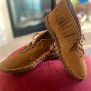 J. Crew Suede Fringe Booties